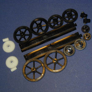 Gear set: Nylon 66 miniature mixed sizes.   (TS0488)