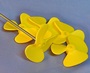 Boat propeller plastic three blade Yellow Peril 30mm dia. each (TS0795)