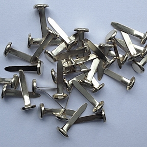 Paper fasteners: silver: split type 25 mm long: 345 grams approx 1000  (TS1091)